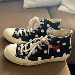 Comme des Garçons xChuck Taylor All Star 70Hi Black Polka Dot converse CDGX PLAY